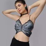 Buy Sexy Butterfly Backless Tank Top One Size Black at Best Price