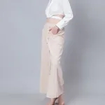 Order Classic Blouse & Culottes Set S Beige Online