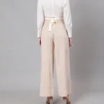 Buy Classic Blouse & Culottes Set S Beige Online