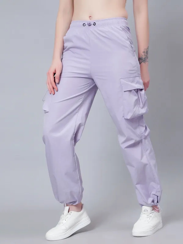 Shop for Casual Cargo Jogger Pants S Lavender Online