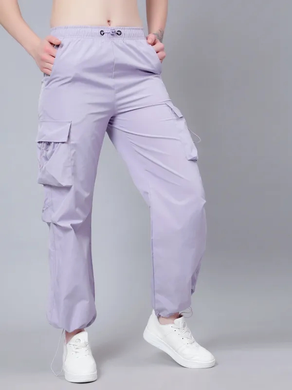 Order Casual Cargo Jogger Pants S Lavender Online