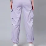 Buy Casual Cargo Jogger Pants S Lavender Online