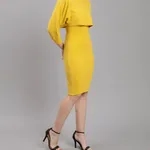 Buy Knitted Two Piece Dress Set One Size Yellow Online