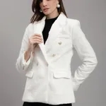 Order Classic Tweed Blazer One Size White Online