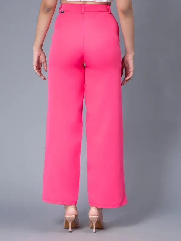 Wide Leg Pants S Hot Pink