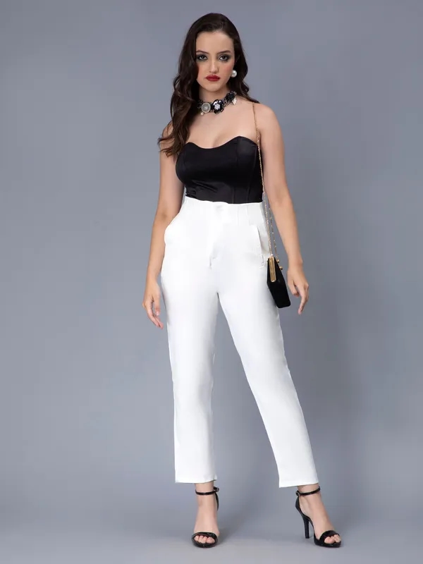 Order No Waist Band Pants S White Online