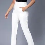 Buy No Waist Band Pants S White