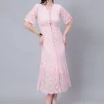 Order Retro Lace Swing Dress XS Pink Online