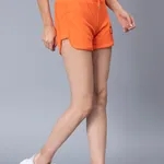 Smiley Rib Lounge Shorts One Size Orange