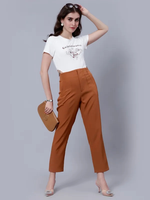 Order No Waist Band Pant XS Brown Online