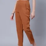 Shop for No Waist Band Pant XS Brown Online