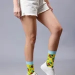 Cotton Printed Socks One Size Multi