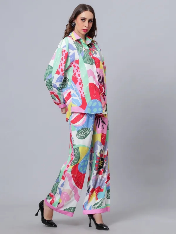 Buy Stylish Multicolour Printed Two-Piece Set S Multi Online