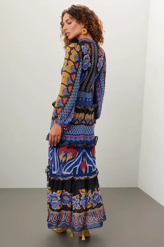 Buy Floral Printed Maxi Dress S Multi