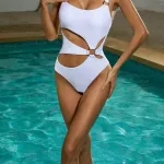 Shop for Cut-Out Detail Monokini S White Online