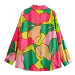 Buy Classy Floral Print Shirt S Neon Pink