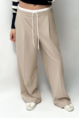 Double Waistband Trousers