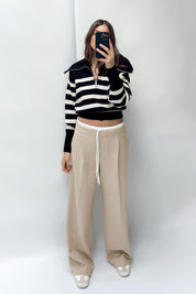 Double Waistband Trousers