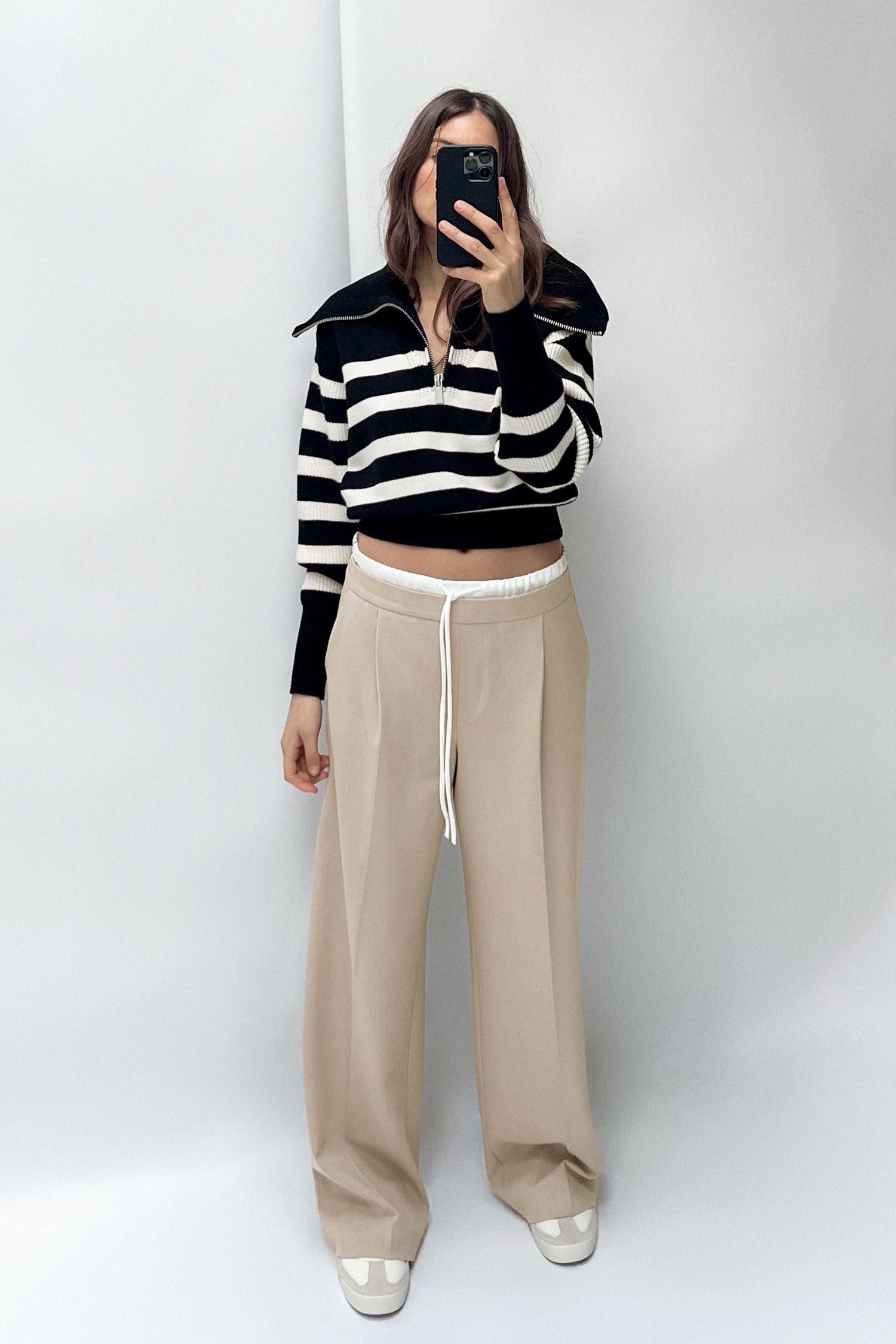 Double Waistband Trousers