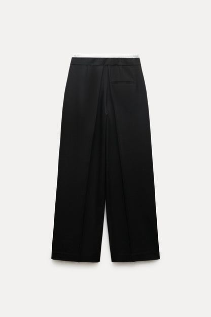 Double Waistband Trousers