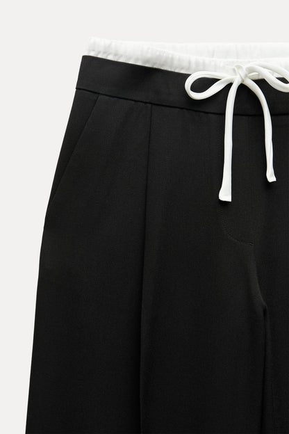Double Waistband Trousers