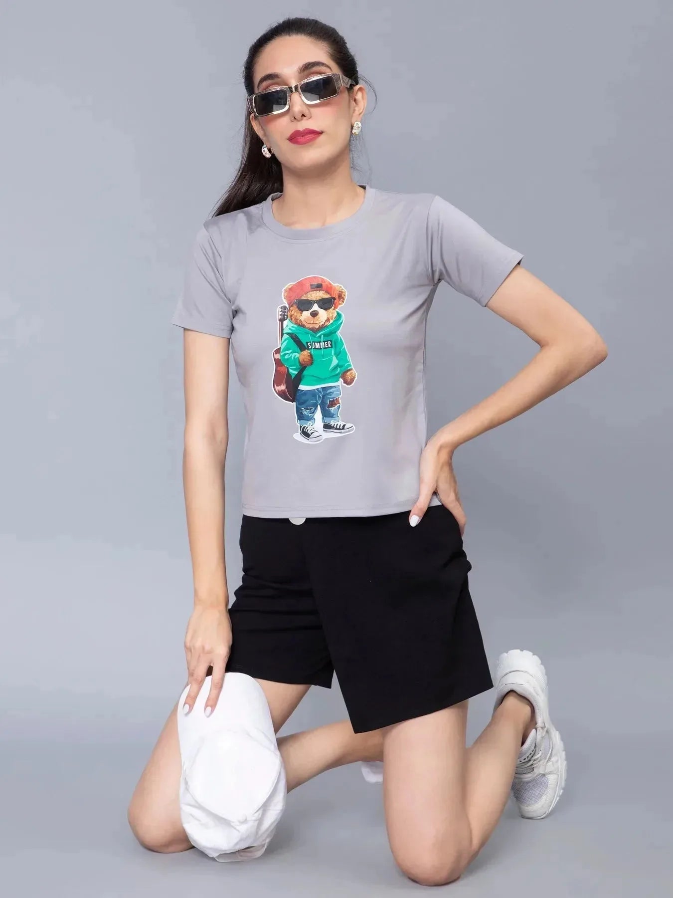 Rockstar Bear Print T-Shirt