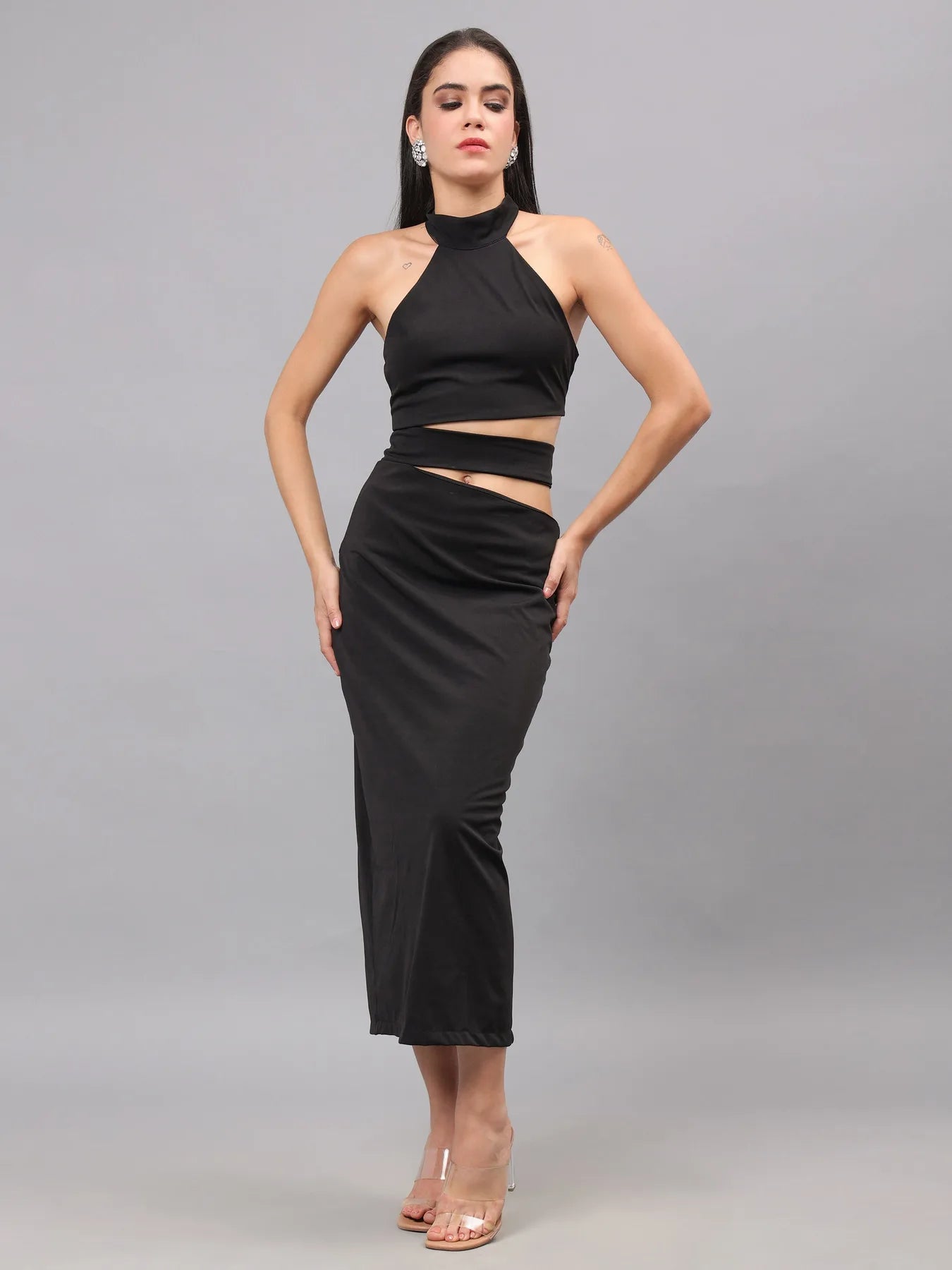 Cut Out Fitted Dress