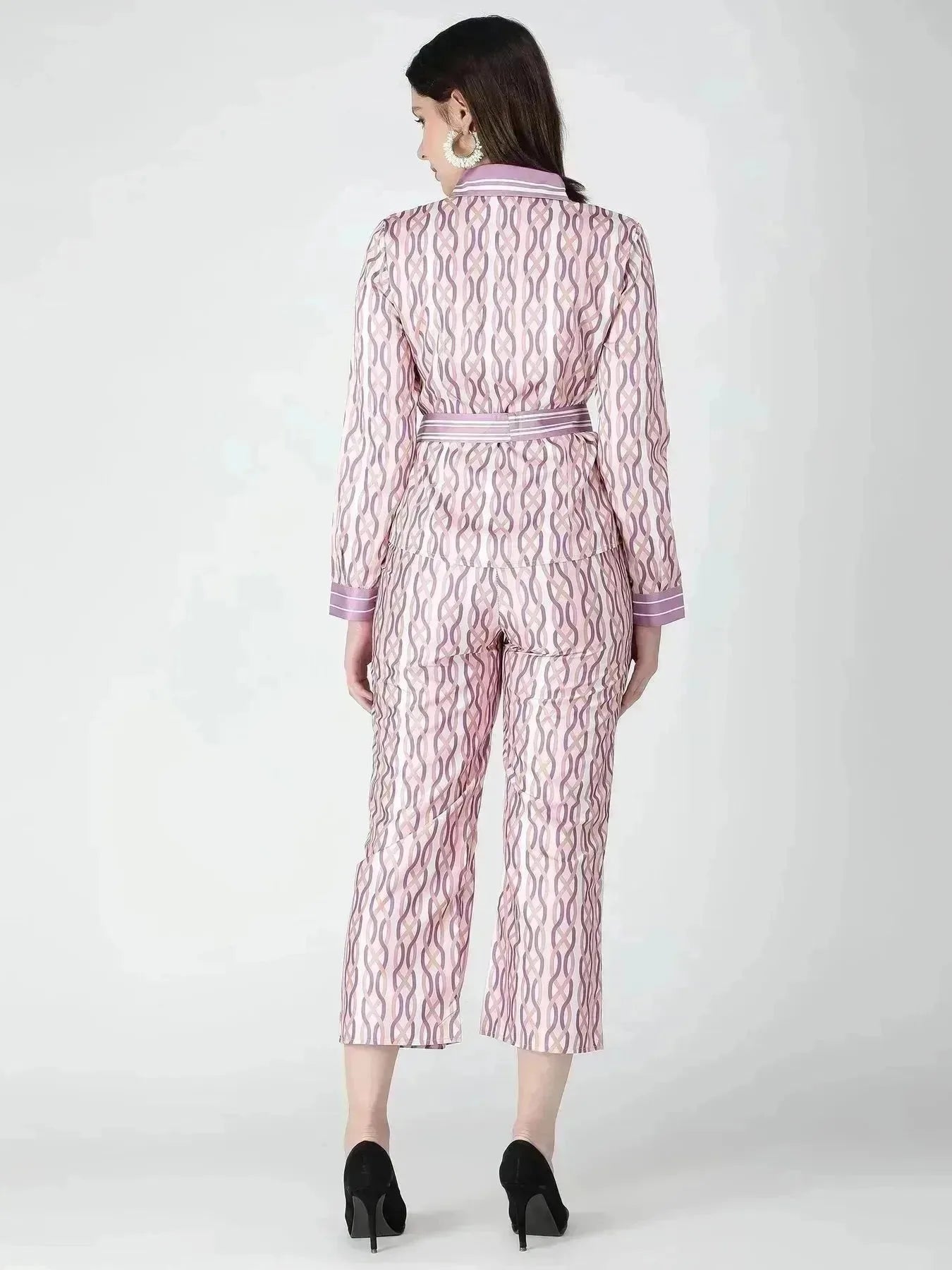 Chain Print Two-Piece Set