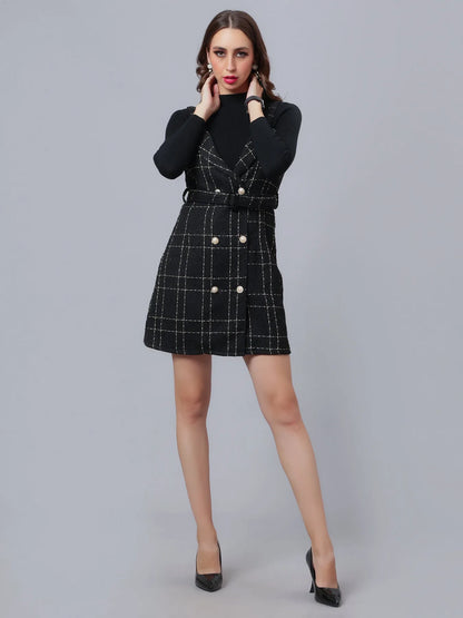 Button Accent Dress