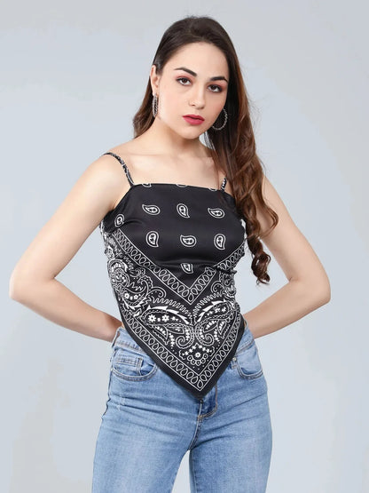 Backless Scarf Top
