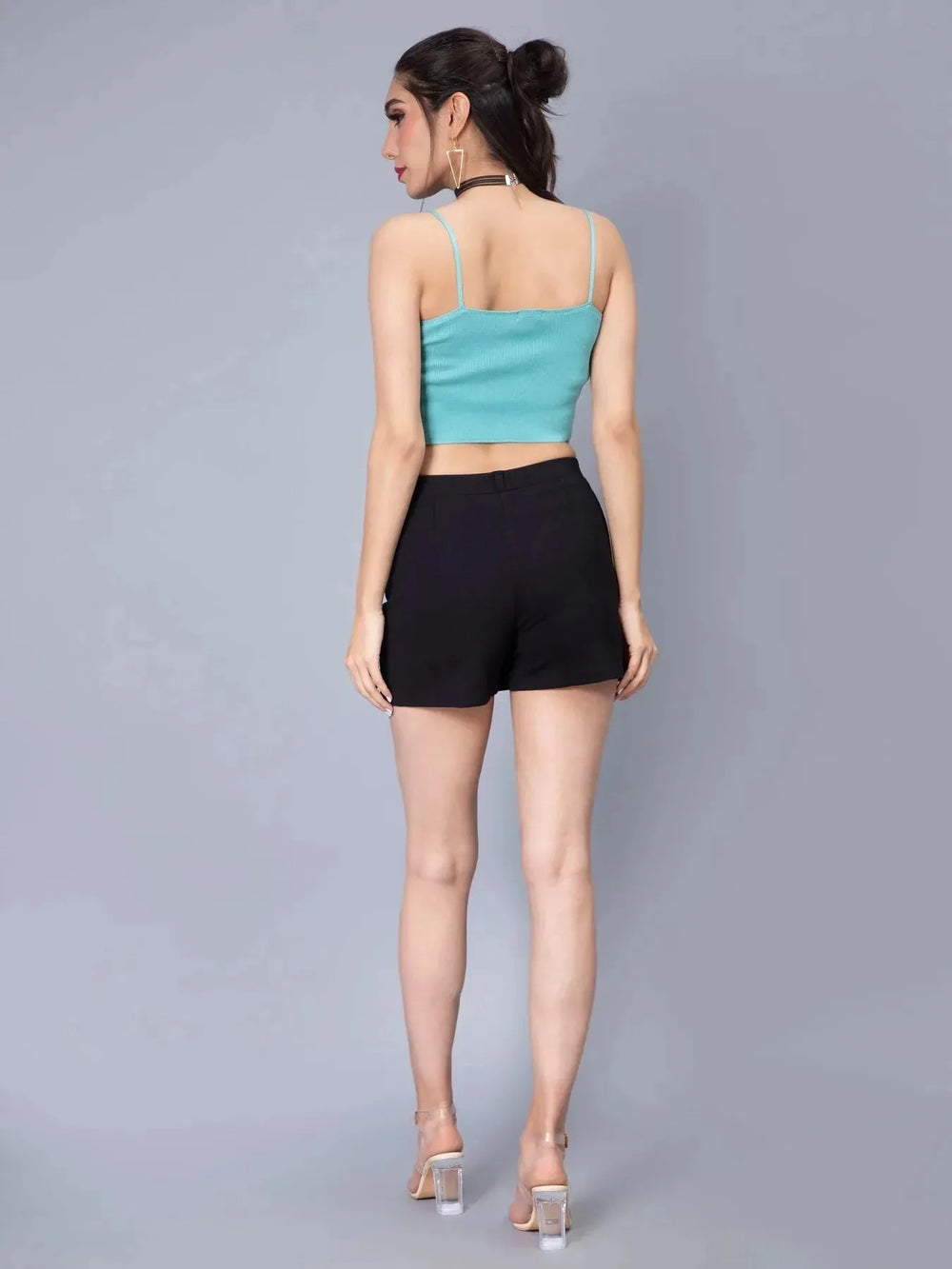 Print Handkerchief Flap Cami Top