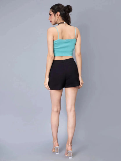 Print Handkerchief Flap Cami Top