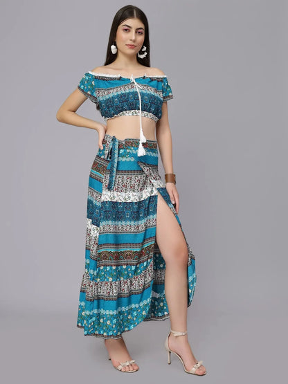 Boho Floral Two Piece Set