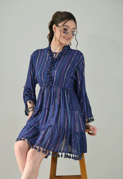 Lurex Charm Short Dress