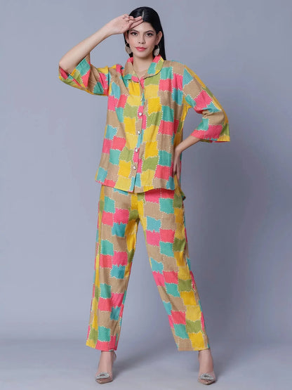 Multicolor Two-Piece Set