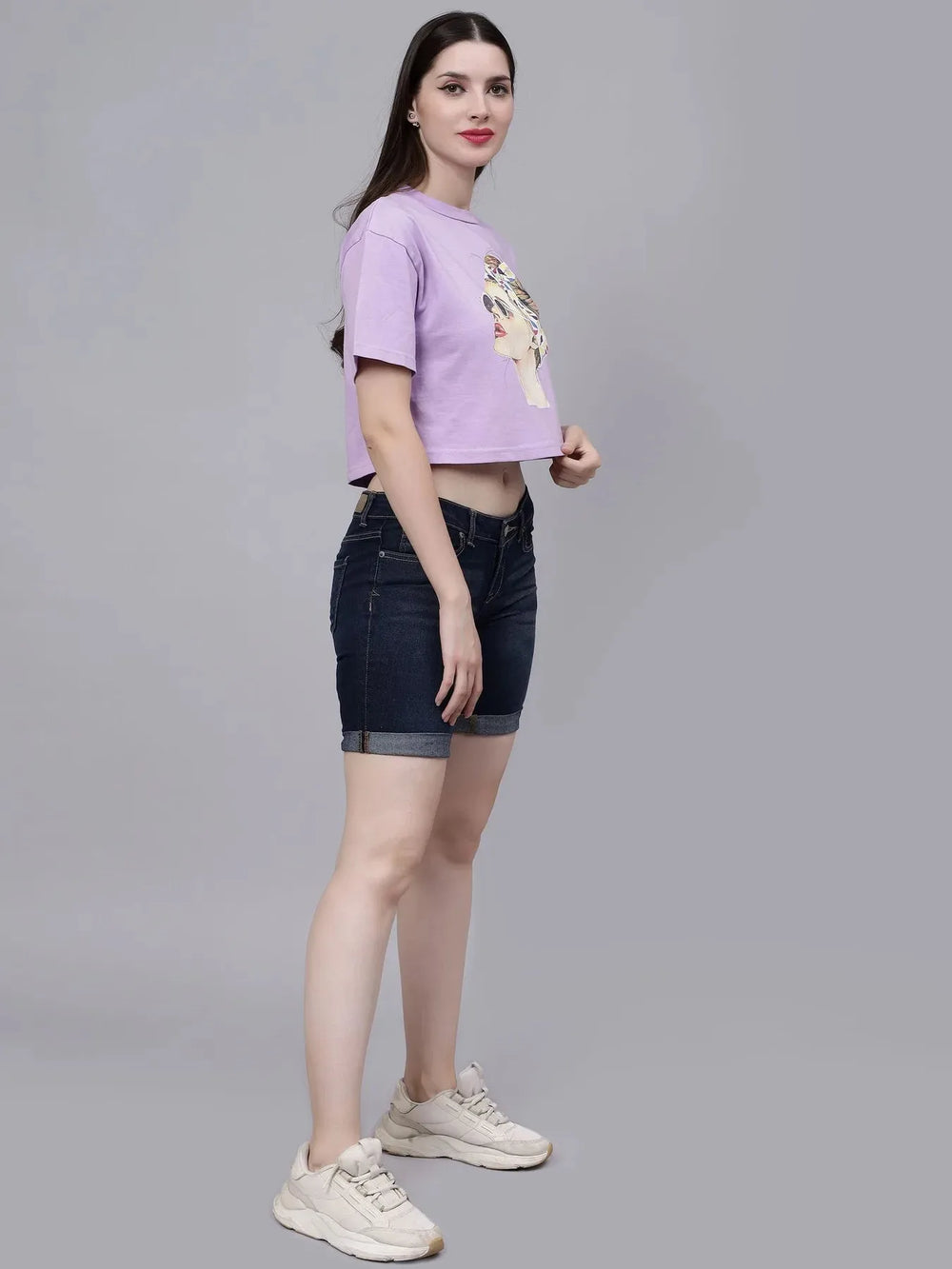 Stylish Girl Crop T-Shirt