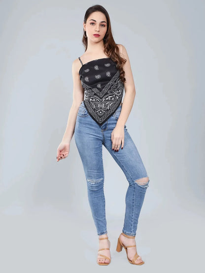 Backless Scarf Top