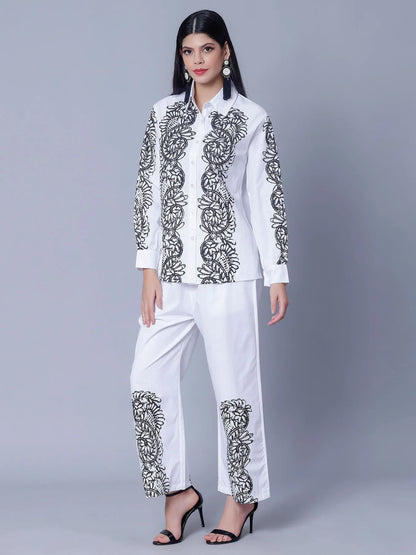 Elegant Printed Two-Piece Set