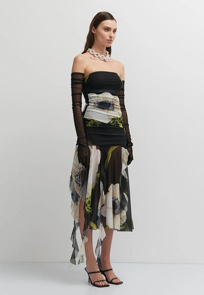 Tube Mesh Tulle Dress