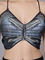 Sexy Butterfly Backless Tank Top