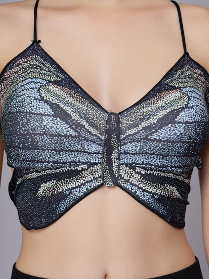 Sexy Butterfly Backless Tank Top