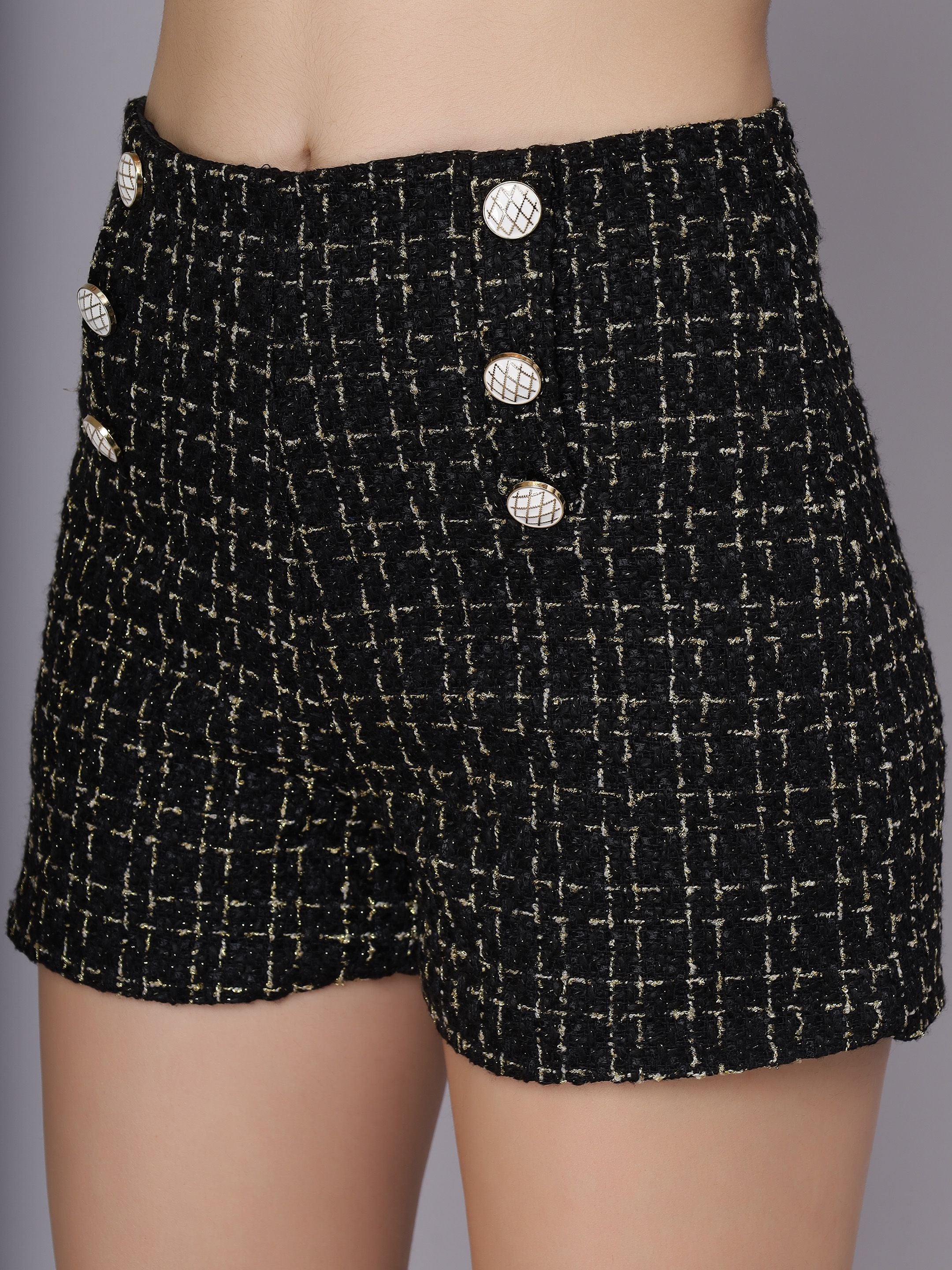 Button Accent Shorts