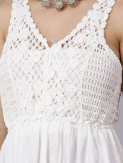 Summer Crochet Midi Dress
