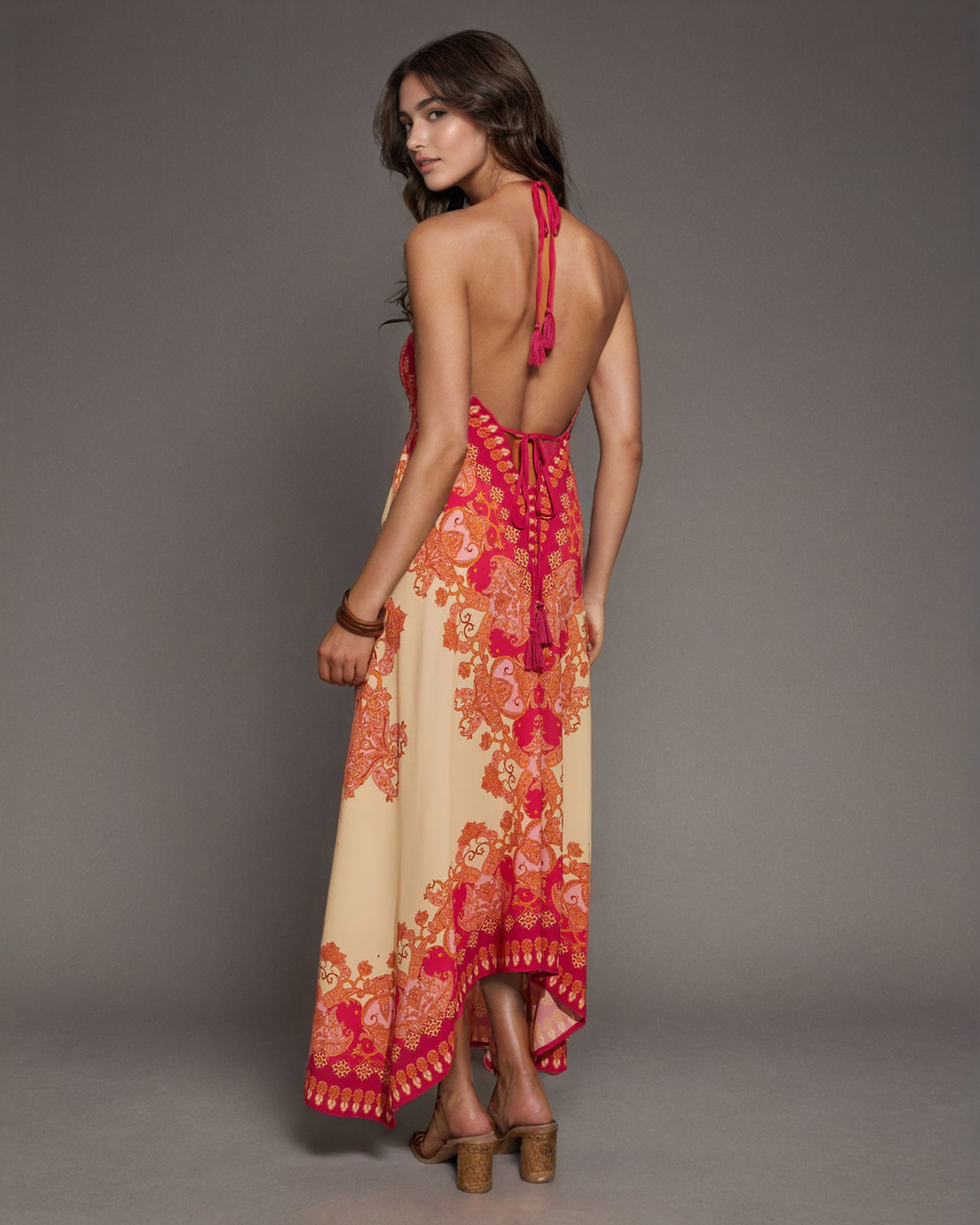 Boho Printed Maxi Dress