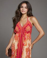 Boho Printed Maxi Dress