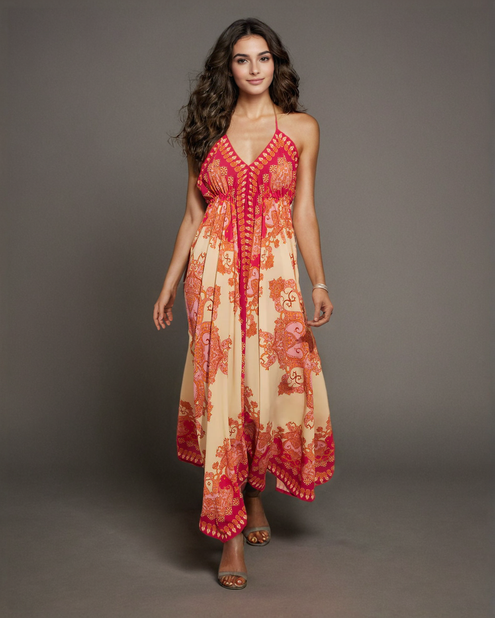 Boho Printed Maxi Dress