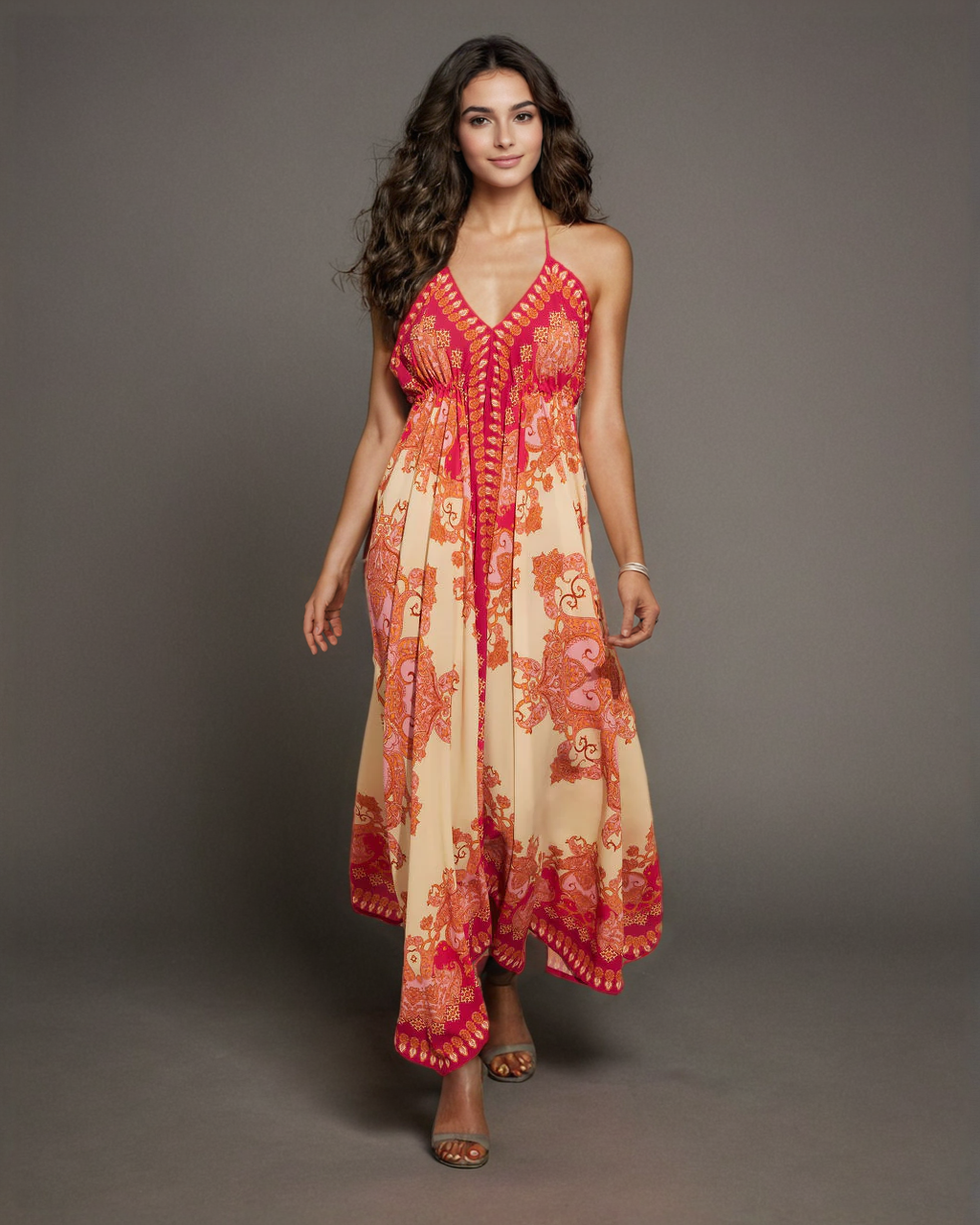 Boho Printed Maxi Dress