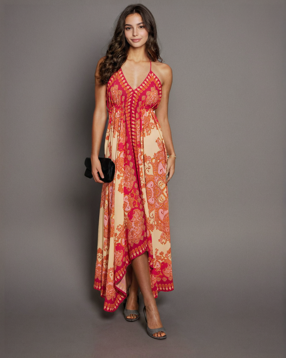 Boho Printed Maxi Dress