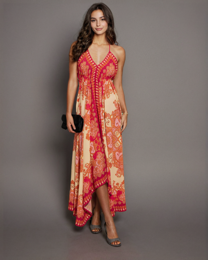 Boho Printed Maxi Dress