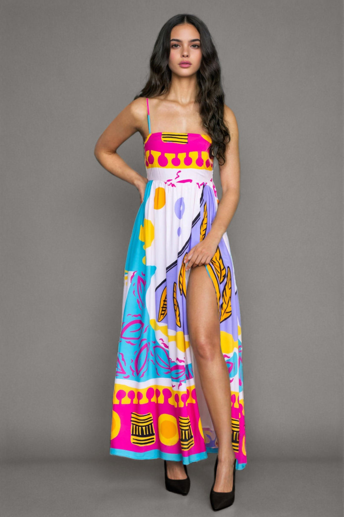 Printed Maxi Sundress